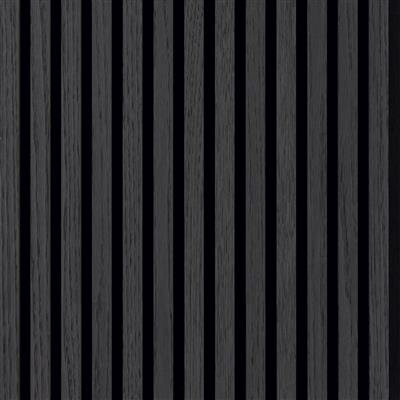 A4 staal Silentlines lattenwand 22mm - Zwart Eiken - afbeelding 1