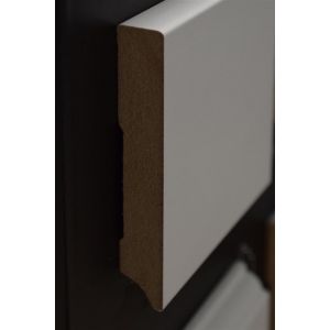Gelakte plint 70x15 - Amsterdam wit 9010