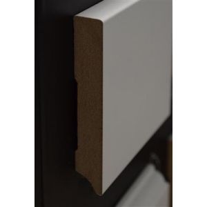 Gelakte plint 90x15 - Amsterdam extra wit 9016