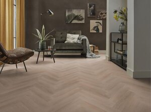 Ambiant - Spigato Navaro Visgraat Dark Oak (Klik PVC) - afbeelding 3