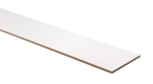 BF Stootbord wit RAL 9010 - 138cmx18cmx8mm