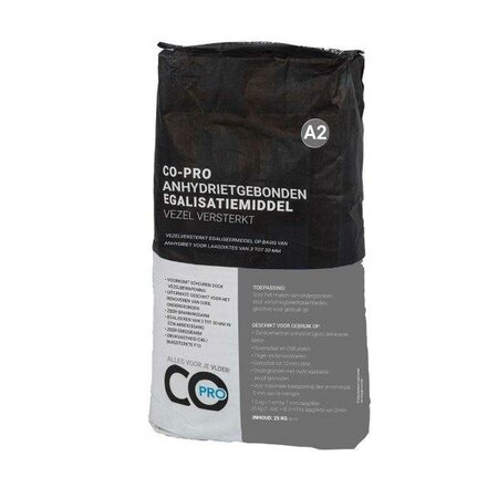 Co-pro - Anhydrietgebonden egalisatiemiddel A2 vezel versterkt - 25kg