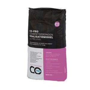 Co-pro - Cementgebonden egalisatiemiddel C2 ultra level - 25kg