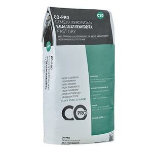 Co-pro cementgebonden egalisatiemiddel C30 fast dry - 20kg