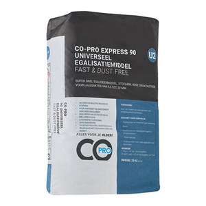 Co-pro - Express 90 universeel egalisatiemiddel U2 snel en stofvrij - 25kg