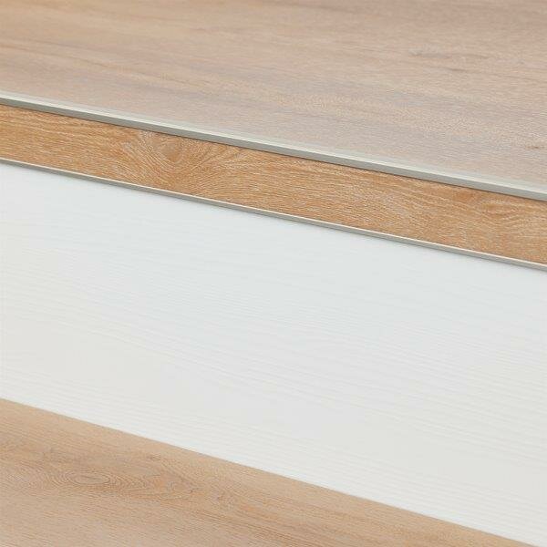 Co-pro - Stootbord PVC RAL9010 wit houtstructuur - 16 stuks