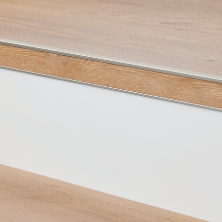 Co-pro - Stootbord PVC RAL9016 wit steenstructuur 130cm - 18 stuks