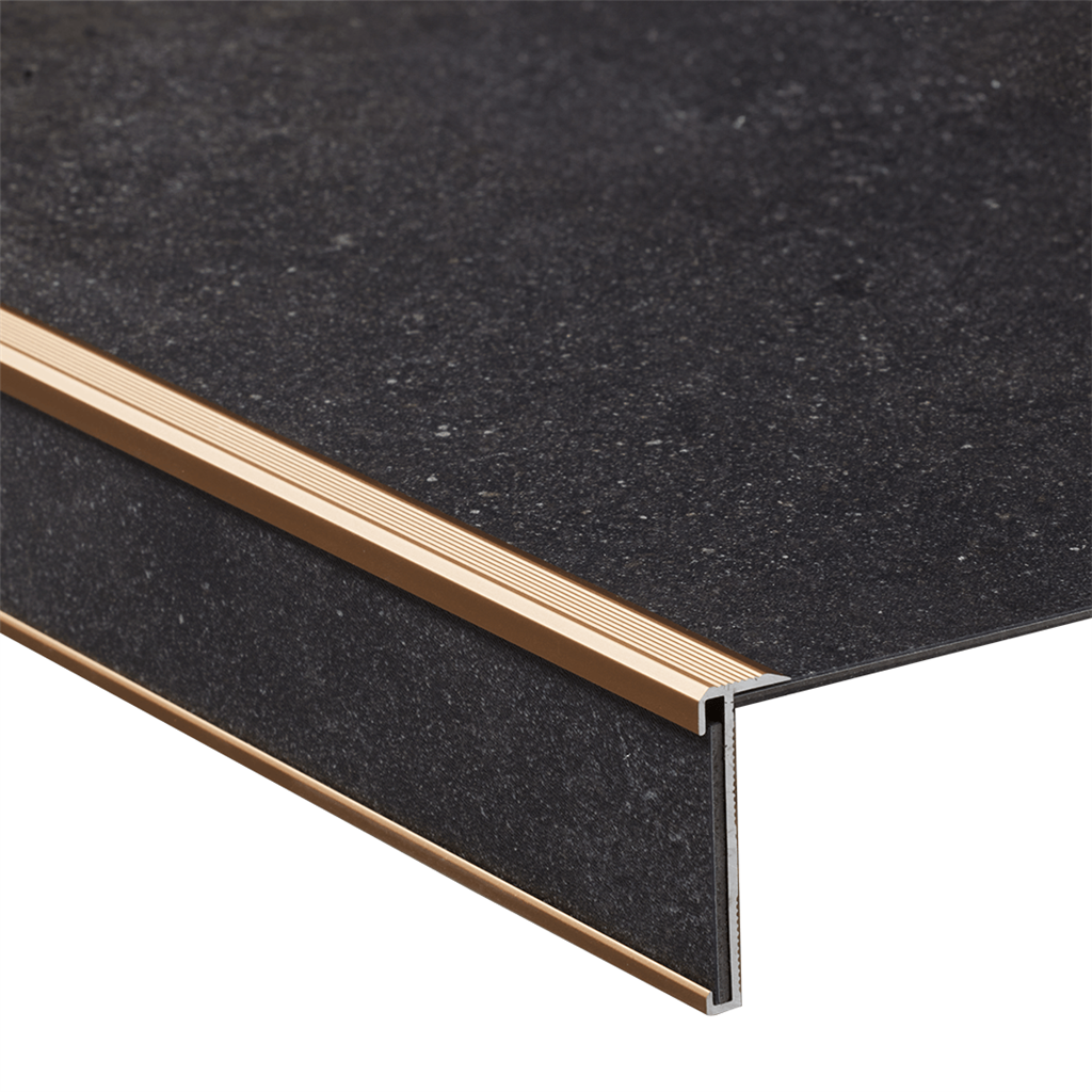 Co-pro - Trapprofielset PVC Goud 15x45mm - 4 x 130 cm
