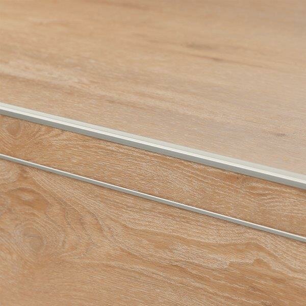 Co-pro - Trapprofielset PVC RVS 15x45mm - 4 x 130 cm