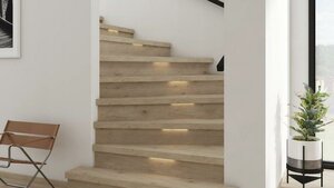 COREtec stairs Box B - 806B Forest - Bocht- of draaitraptrede (PVC)