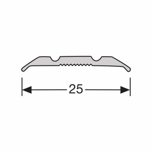 Dilatatieprofiel schroef 25 mm alu brons - 270 cm - afbeelding 2