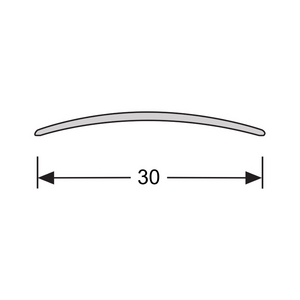 Dilatatieprofiel zelfklevend 30 mm alu zwart - 270 cm - afbeelding 2