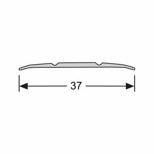 Dilatatieprofiel zelfklevend 37 mm alu zilver - 100 cm - afbeelding 2