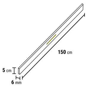 Douwes Dekker - Afwerkstrook boterkoek t.b.v verlichting Ultramat 150x5cm (Rigid PVC) - afbeelding 2