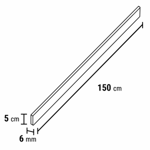 Douwes Dekker - PVC Afwerkstrook boterkoek Ultramat 150x5cm (Rigid PVC) - afbeelding 2