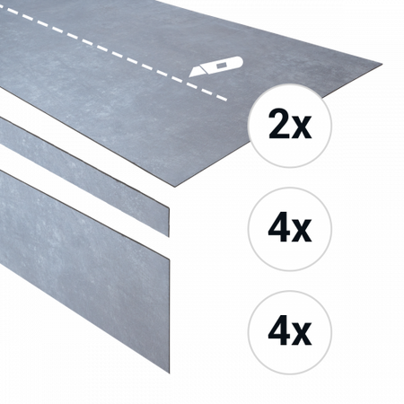 Douwes Dekker - PVC complete traptreden set Bitterkoek 152,4cm (PVC) - afbeelding 1