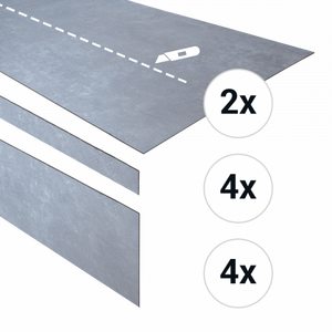 Douwes Dekker - PVC complete traptreden set Bitterkoek 152,4cm (PVC) - afbeelding 1