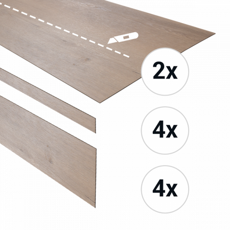 Douwes Dekker - PVC complete traptreden set Boterkoek Ultramat (PVC) - afbeelding 1