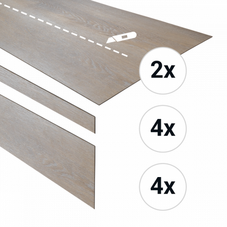 Douwes Dekker - PVC complete traptreden set Honing 152,4cm (PVC) - afbeelding 1