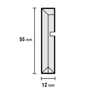 Douwes Dekker - PVC Neuslijst spekkoek Ultramat 150x5,5cm (Rigid PVC) - afbeelding 2