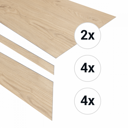 Douwes Dekker - PVC traptreden set Panna Cotta 78905 - 45,7 x 152,4 cm (4 st.) (PVC) - afbeelding 1
