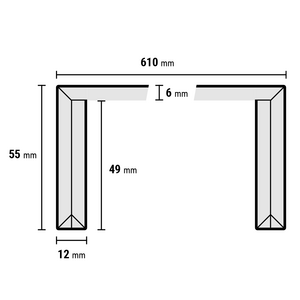 Douwes Dekker - Rigid PVC Dubbeltrede boterkoek 150x61cm (PVC) - afbeelding 2