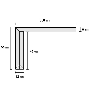 Douwes Dekker - Rigid PVC Enkeltrede gemberkoek 150x30cm (PVC) - afbeelding 2