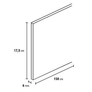 Douwes Dekker - Stootbord brownie 150x17,5cm (PVC) - afbeelding 2