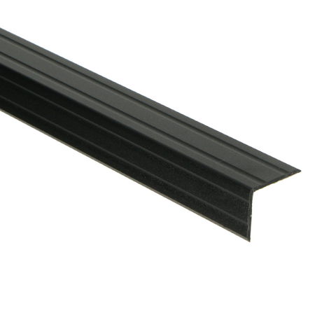 Duo-hoeklijn zelfklevend 24,5x30mm Matzwart - 300 cm - afbeelding 1