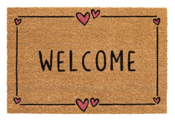 E-Coco Welcome Hearts 40x60