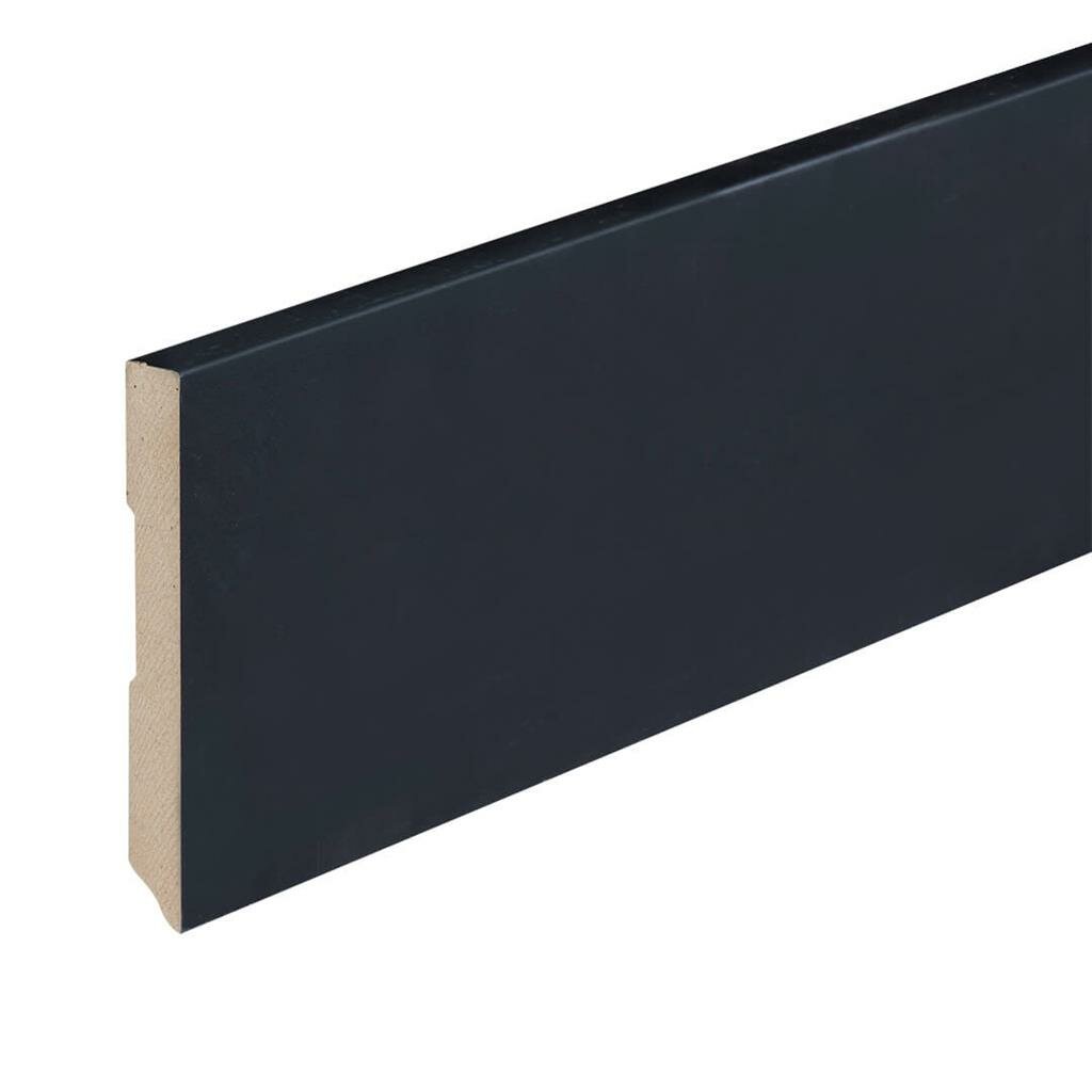 Folieplint plint 120x12 - Amsterdam zwart RAL 9005