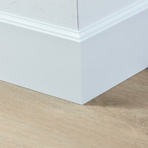 Folieplint plint 120x15 - Praag wit RAL 9010 - afbeelding 2