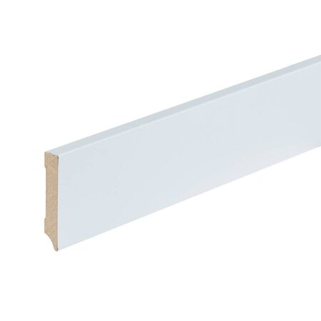 Folieplint plint 70x12 - Amsterdam wit RAL 9010 - afbeelding 1