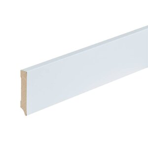 Folieplint plint 70x12 - Amsterdam wit RAL 9010 - afbeelding 1