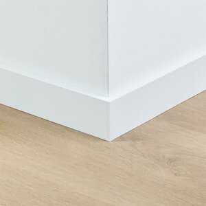 Folieplint plint 70x12 - Amsterdam wit RAL 9010 - afbeelding 2
