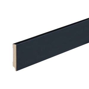 Folieplint plint 70x12 - Amsterdam zwart RAL 9005 - afbeelding 1