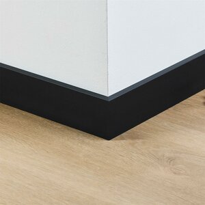 Folieplint plint 70x12 - Amsterdam zwart RAL 9005 - afbeelding 2