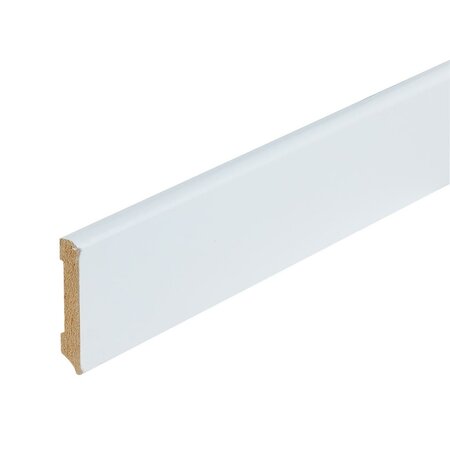 Folieplint plint 70x12 - Berlijn wit RAL 9010 - afbeelding 1