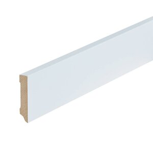 Folieplint plint 70x15 - Amsterdam wit RAL 9010 - afbeelding 1