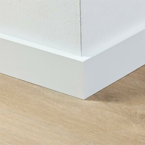 Folieplint plint 70x15 - Amsterdam wit RAL 9010 - afbeelding 2