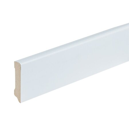 Folieplint plint 70x15 - Berlijn wit RAL 9010 - afbeelding 1