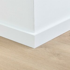 Folieplint plint 70x15 - Berlijn wit RAL 9010 - afbeelding 2