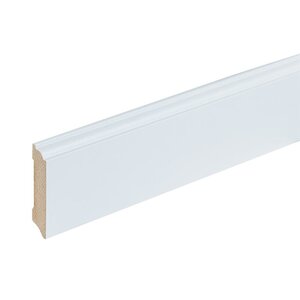Folieplint plint 70x15 - Praag wit RAL 9010 - afbeelding 1