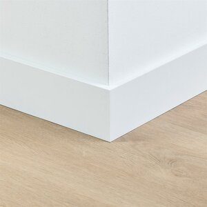 Folieplint plint 90x12 - Amsterdam wit RAL 9010 - afbeelding 2