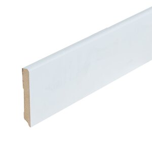 Folieplint plint 90x12 - Berlijn wit RAL 9010 - afbeelding 1