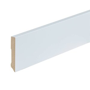 Folieplint plint 90x15 - Amsterdam wit RAL 9010 - afbeelding 1