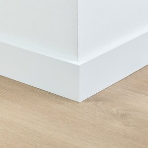 Folieplint plint 90x15 - Amsterdam wit RAL 9010 - afbeelding 2