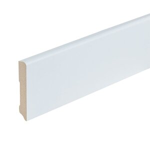 Folieplint plint 90x15 - Berlijn wit RAL 9010 - afbeelding 1