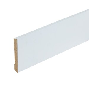 Gegronde plint 90x12 - Amsterdam wit - afbeelding 1