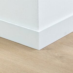 Gegronde plint 90x12 - Amsterdam wit - afbeelding 2